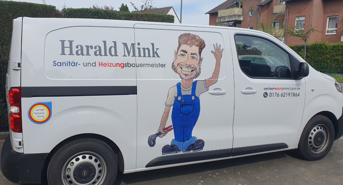 Firmenfahrzeug von Harald Mink in Langenfeld